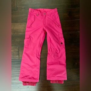 Roxy Girls Pink ski pants size L